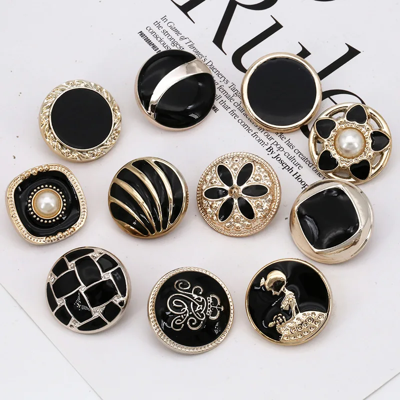 18/21/25mm Fashion Round Pearl Buttons Shirts Plastic Buttons Ladies Shirts Decorative Buckles Accessories