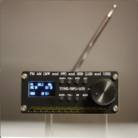 Assembled SI4732 All Band Radio Receiver FM AM (MW & SW) SSB (LSB & USB) with Lithium Battery + Antenna + Speaker + Case