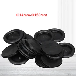 10/20/50pcs Blanking Blind Rubber Wiring Grommets Hole Plug Electrical Wire Gasket Black 14mm-150mm Single Sided