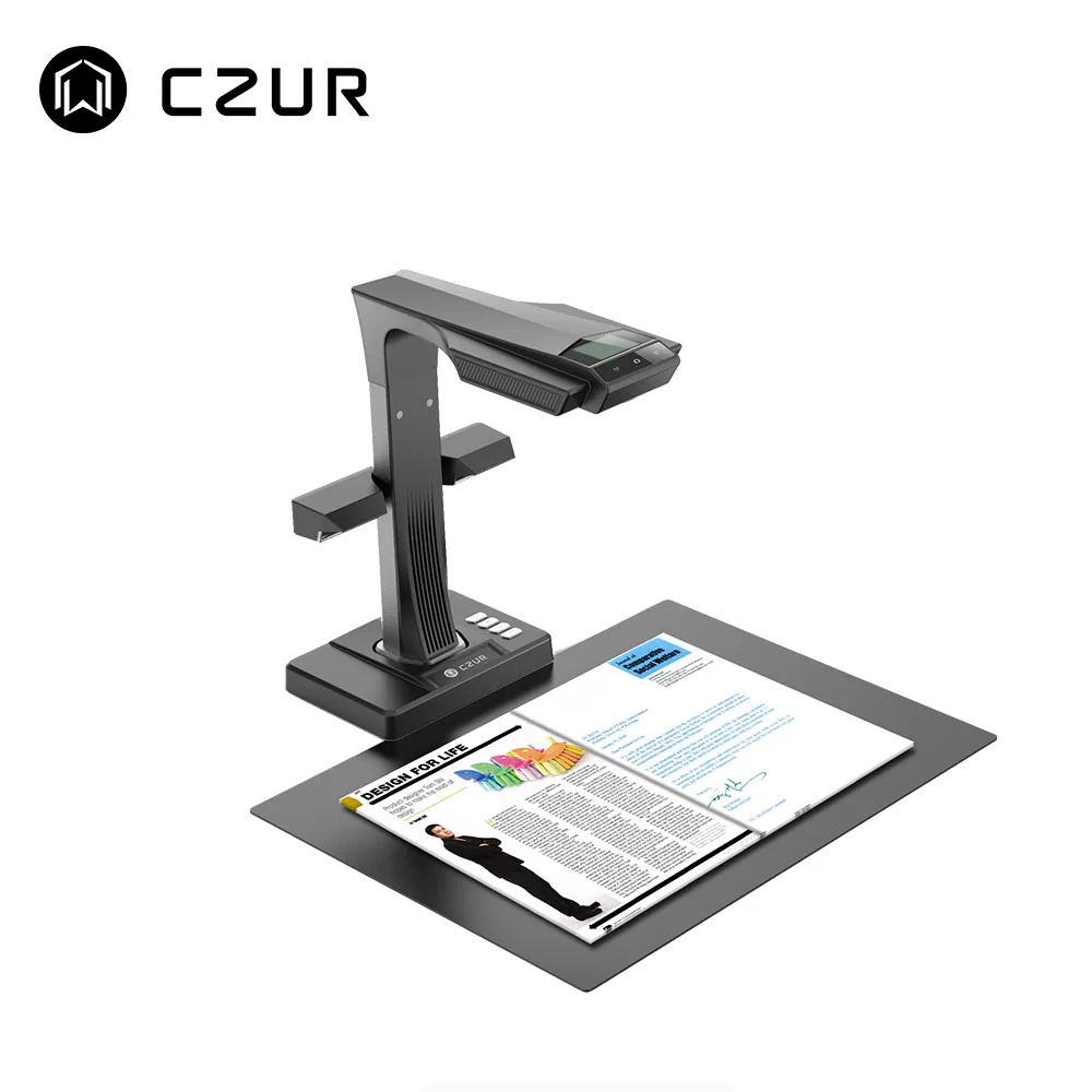 czur et16 plus a3 book scanner de velocidade rapida tamanho maximo a3 suporte para documentos funcao ocr compativel com windows mac para office 01