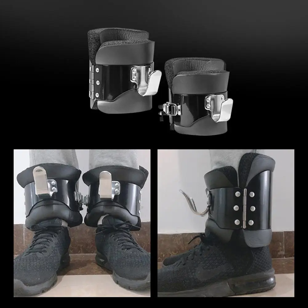 1 Pair Anti Gravity Inversion Boots Therapy Spine Ab Chin Up Gym Hook Hanging Pull Up Bodybuilding Fitness Handstand Shoes