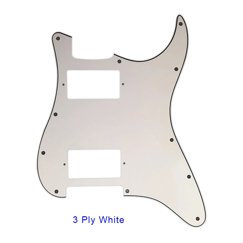 Guitar Pickguards No Control Hole With 11 Screws For Fender ST HH Strat Guitar With PAF Humbucker Multi Color No Switch Hole