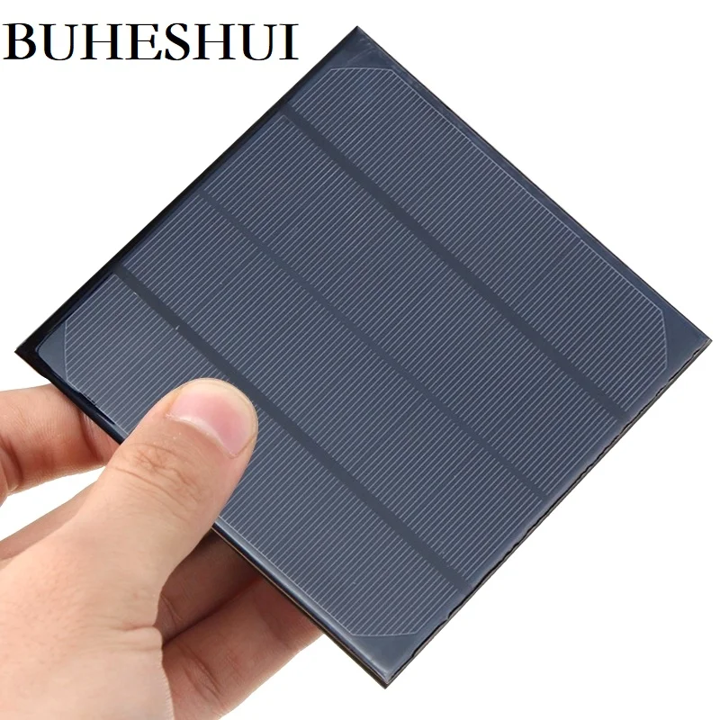 

BUHESHUI 3W 6V Monocrystalline Mini Solar Panel DIY Solar Panel Chargr For 3.7V Battery Study 132*132MM Wholesale 500pcs