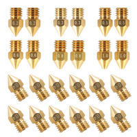 CREALITY 3D Printer Parts Original Supply MK8 Nozzles Mix Size Package 24PCS For Ender-3 Ender-5 CR-10 Series Printer