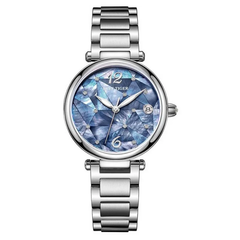 Reef Tiger Women Automatic Watches Luxury Ladies Mechanical Wristwatch Lady Dress Watch Sapphire Relogio Feminino RGA1584