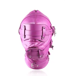 BDSM Fetish Bondage Gimp Hood Sensory Deprivation With Drool Pecker Gag Slave Bondage Sex Toys for Couples