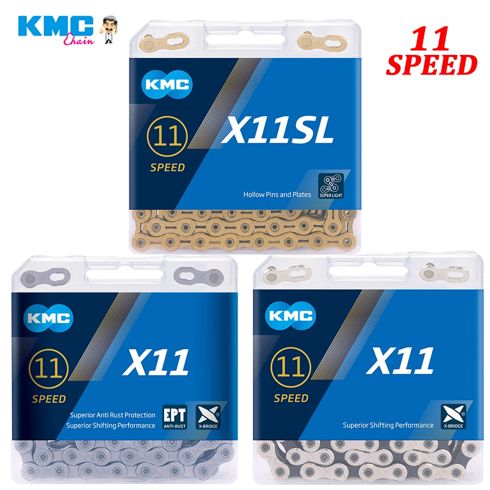 Catena KMC X11 116L 118L X11EPT X11SL X11EL catene per Mountain Bike catena originale per bici da strada MTB per Shimano/SRAM/biciclnolo