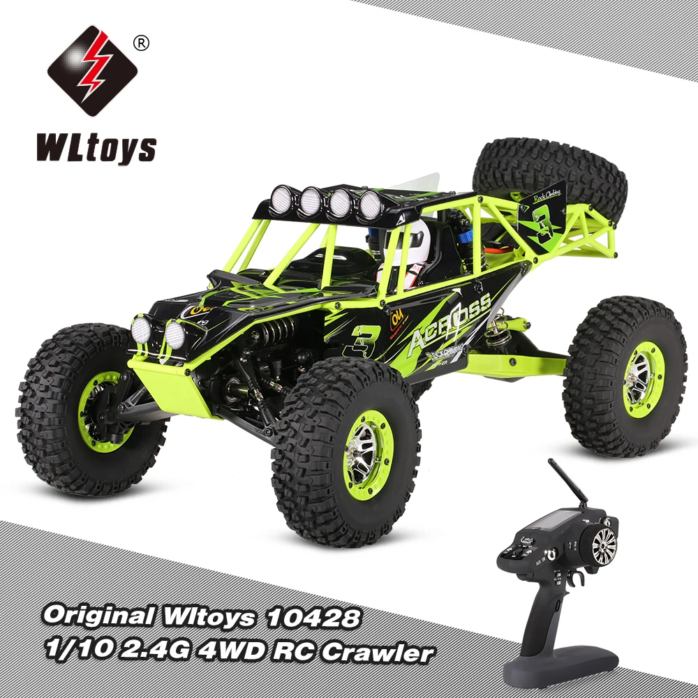 

WLtoys 10428 1:10 RC Автомобиль 2,4G 4WD электрический матовый Рок Гусеничный RTR внедорожник с дистанционным управлением внедорожный veicoli Модель игрушечных автомобилей