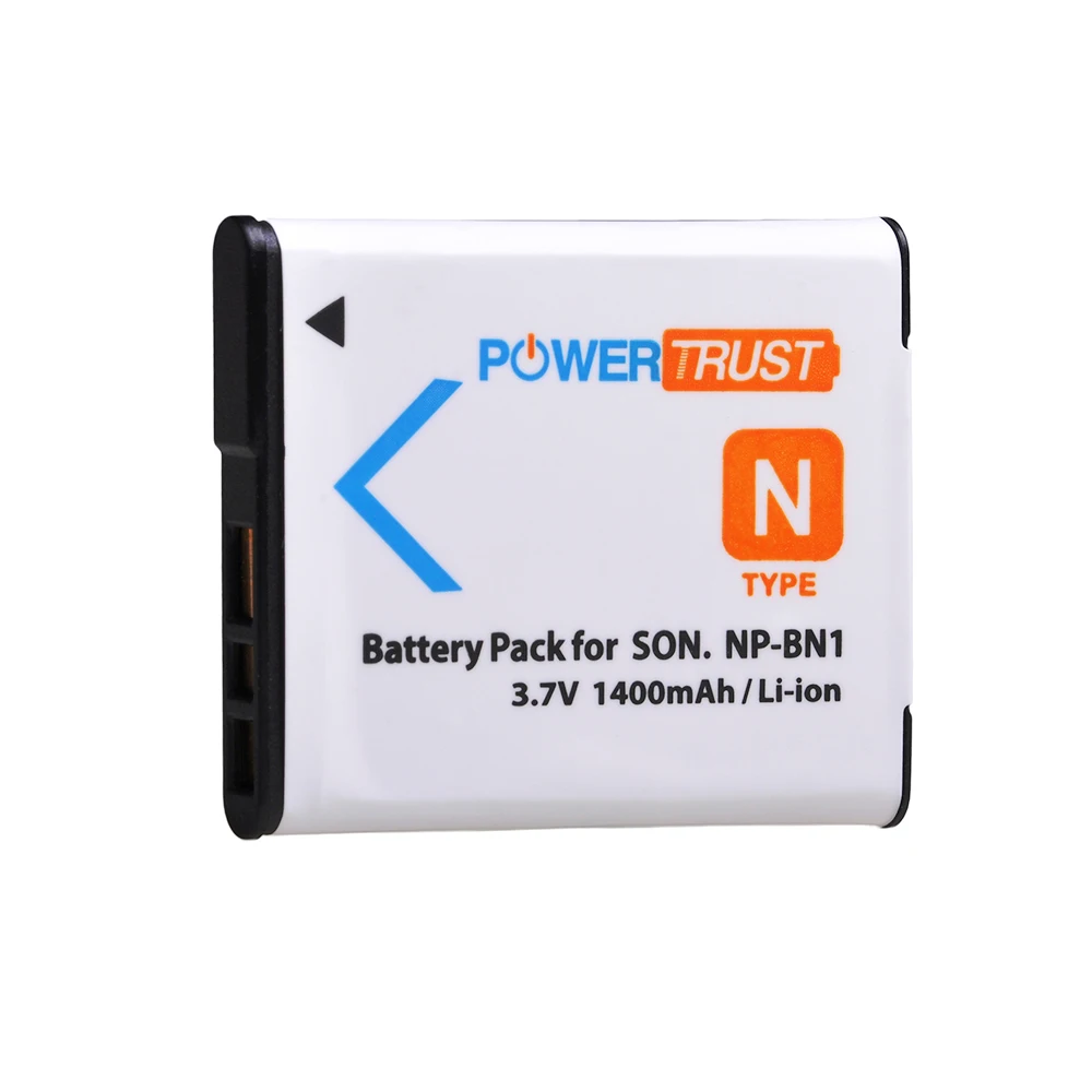 POWERTRUST-Batería de NP-BN1 para ordenador portátil, pila para Sony cyber-shot DSC-QX30, TX66, TX100V, TX200V, W310, W320, W330, W350, W530, W515PS, W570, W650, W800, W830