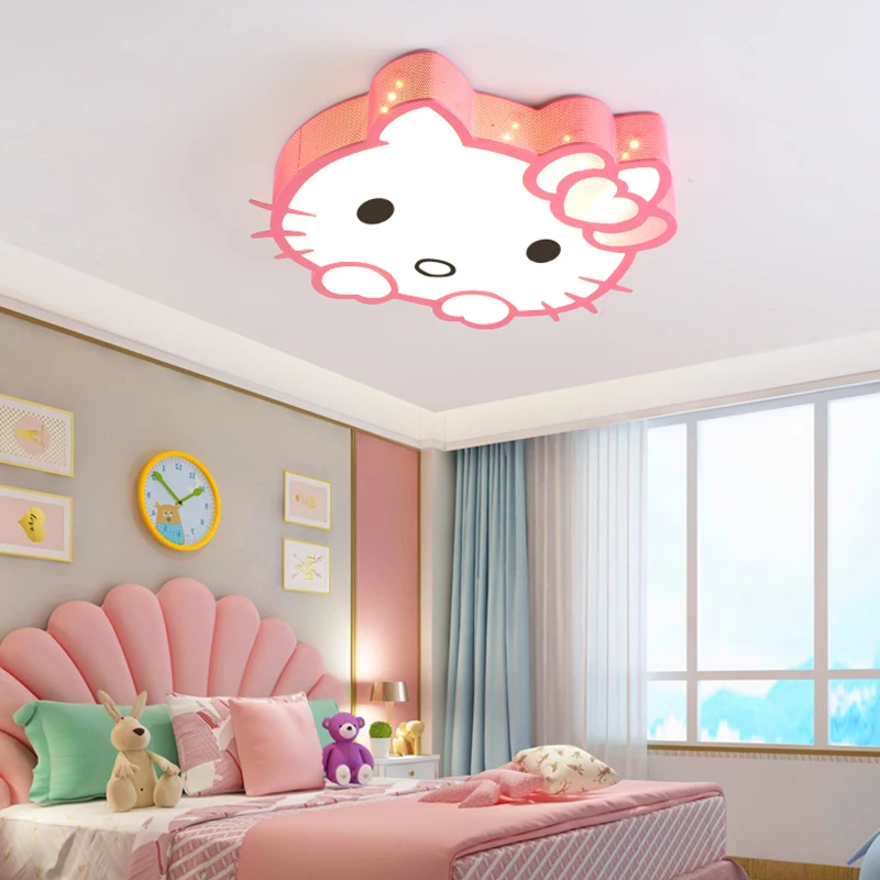 Lovely cat decoration home children bedroom decor smart led lamps ceiling lights for living room indoor lighting kids lamparas