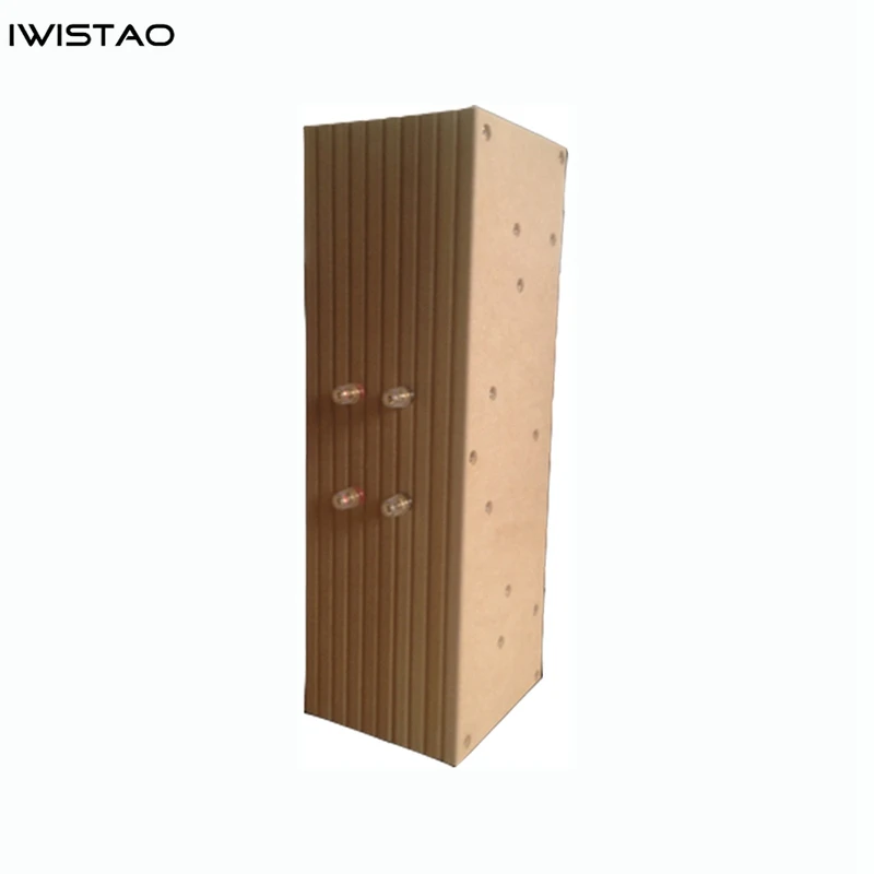 IWistao-Alto-falante HiFi de gama completa, Kits de gabinete vazio, alto-falante central, estrutura do labirinto MDF, tubo Amp, 3-4 ", 1 Pc