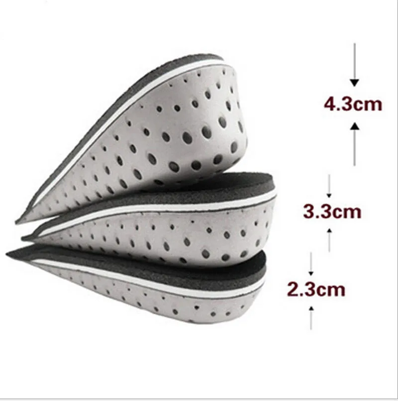 2-4Cm Lót Giày Thoáng Khí Nửa Đế Tăng Chiều Cao Gót Lắp Giày Thể Thao Miếng Lót Đệm Unisex Tăng Chiều Cao Đế Lót Cách Nhiệt