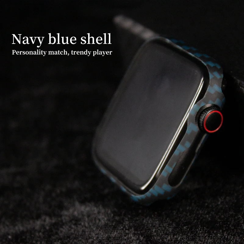 Acc-เคสคาร์บอนสำหรับ iPhone Watch Series 7, 8, 9, 45มม. บางพิเศษกันตกฝาครอบแข็งสำหรับ iWatch Series 9, 41mm