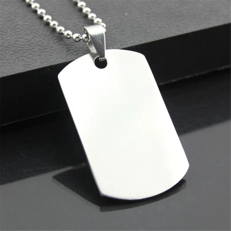 IFMIA Punk Silver Color Unique Mens Military Army Style Tags Chain Pendant Necklace Jewelry Accessories Males 2021 Fashion Gifts