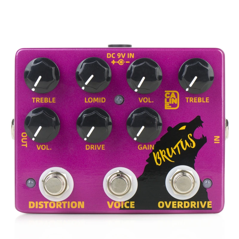 Caline DCP-02 BRUTUS Distortion & Overdrive 2-in-1 Guitar Effect Pedal True Bypass Electric Guitar Parts & Accessories