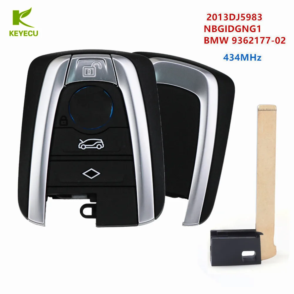 KEYECU OEM nuovo 4 pulsanti KEYLESS CONTROL Smart Key fob 434MHZ per BMW i3 i8 2015 2016 2017 2018 Fcc NBGIDGNG1 Pn 2013DJ5983