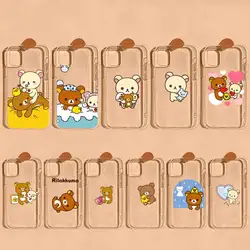 Cute rilakkuma Phone Case for iPhone 11 12 pro XS MAX 8 7 6 6S Plus X 5S SE 2020 XR case