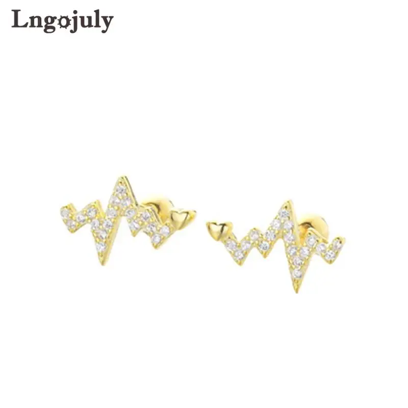 High Quality 925 Sterling Silver Stud Earring For Women Girlfriend Children Luxury Screw Earrings Anniversary Fine Jewelry Gift