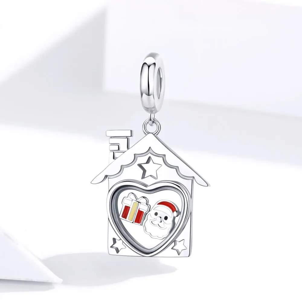 925 Sterling Silver Pendant Charm for Women Original 925 Snake Bracelet Floating Box Christmas Collection Gifts