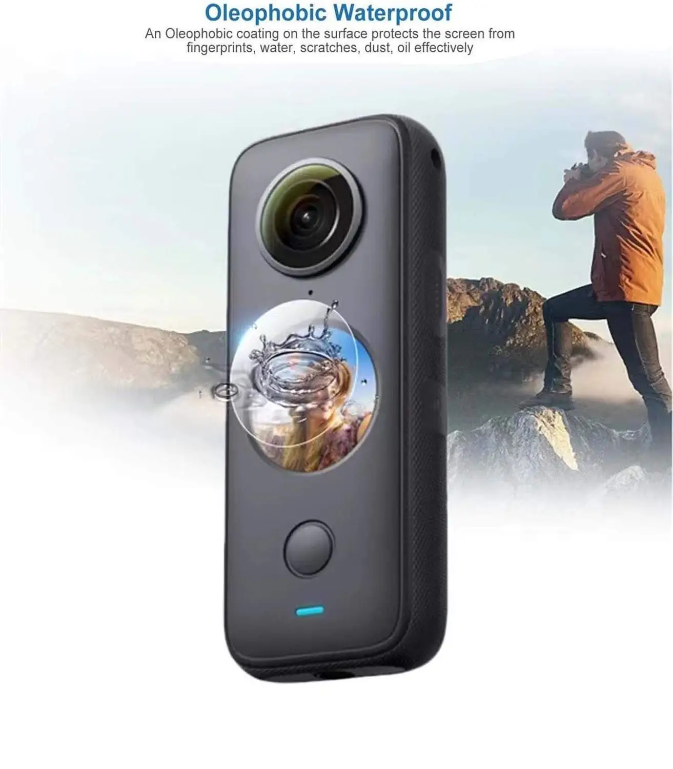 Tempered Glass for Insta360 ONE X2 Anti-scratch Screen Protector for Insta 360 X2 Action Camera Protective Film Accessories