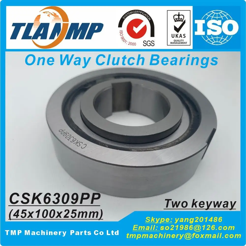 CSK6309 CSK6309P CSK6309PP One Way Clutches Sprag Type (45x100x25mm) One Way Bearings Freewheel Type Backstop Clutch