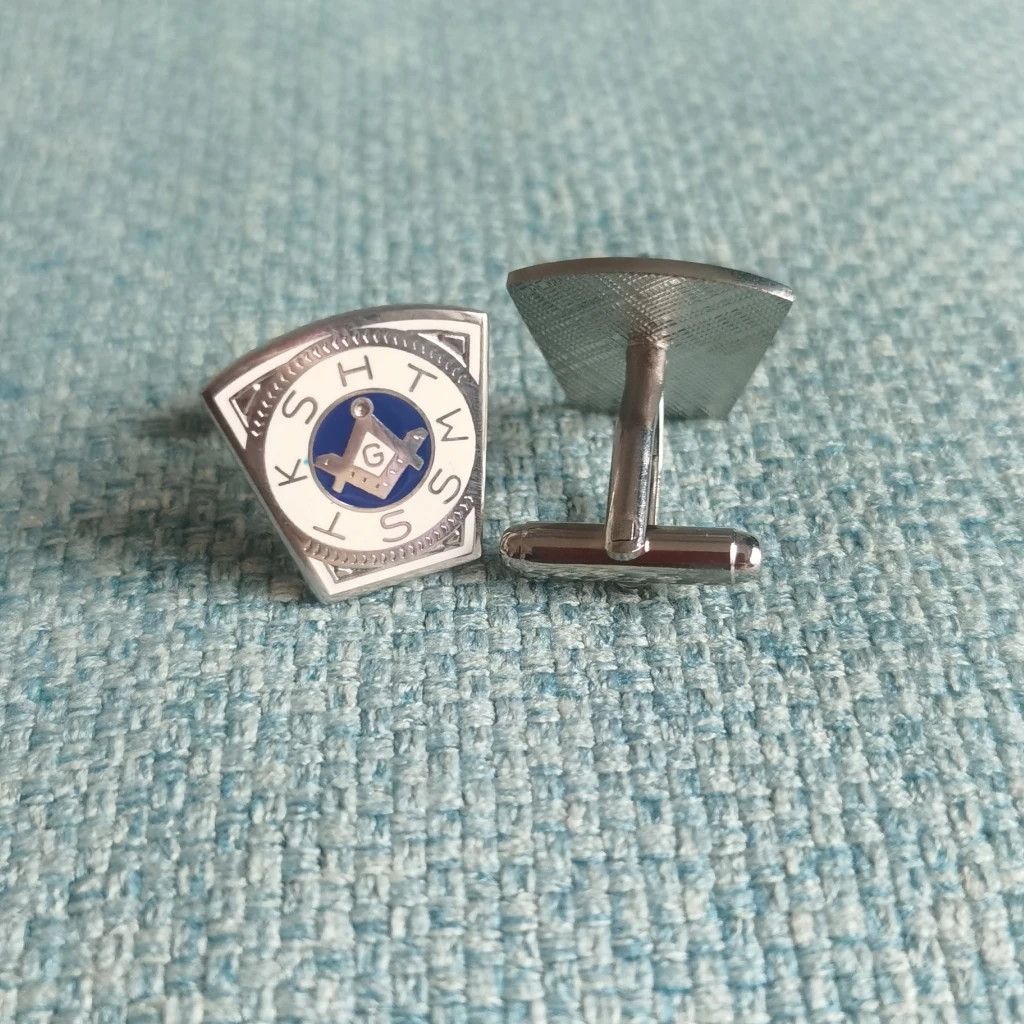 Silver Plated Holy Royal Arch Freemason Masonic Cufflinks for Men's T-shirt Freemasonary the Lodge