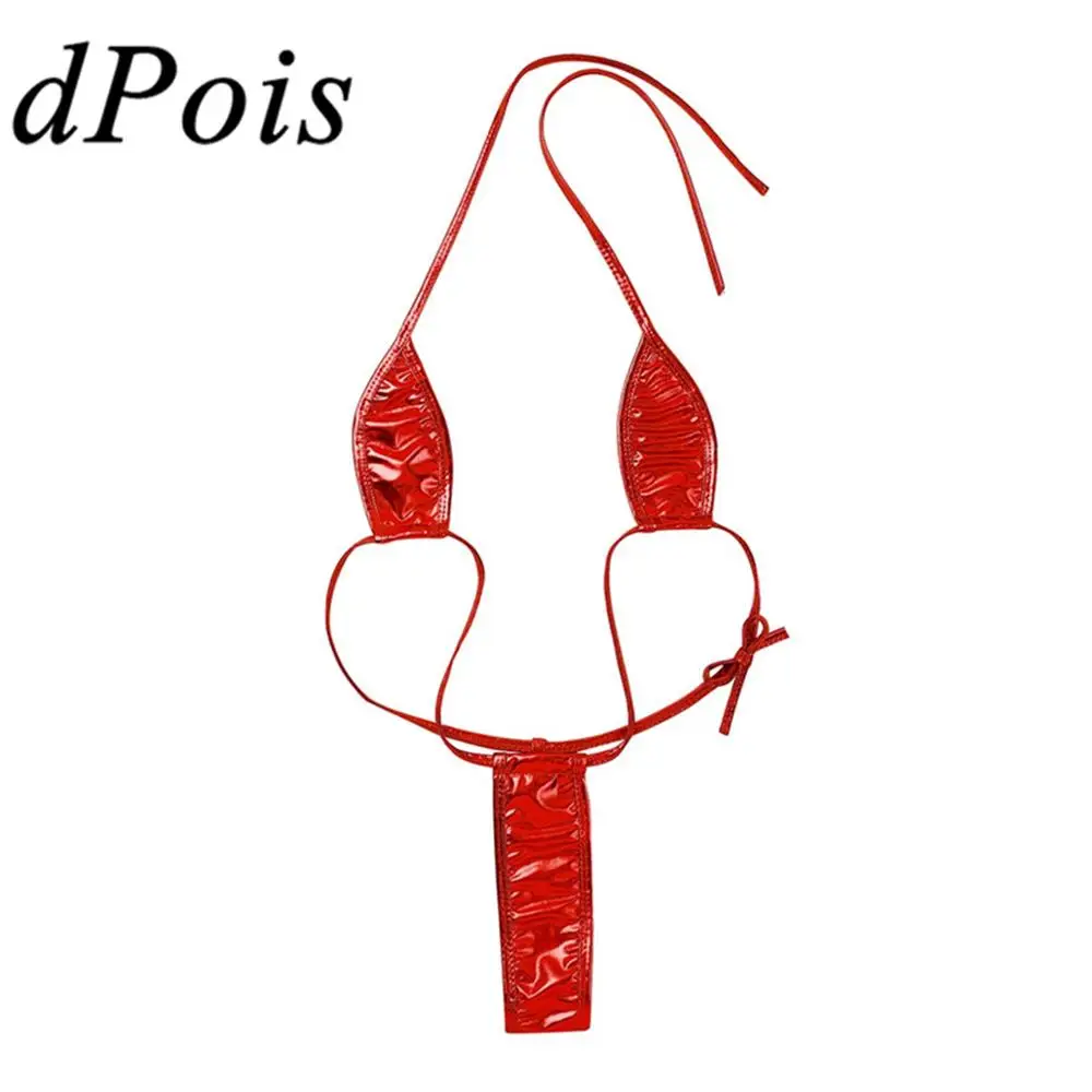 

DPOIS Sexy Womens Swimming Suit Mini Micro Bikini Swimwear Swimsuit Women Adult One Piece Pluz Up Minimal Beach Biquini Swimwear