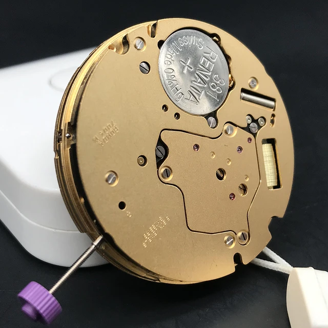 Movimento al quarzo Ronda originale 7004N Day orologi Retrograde lunga durata della batteria 48 mesi 6 gioielli placcati in oro originale svizzera AliExpress