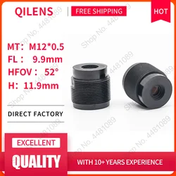QILENS 2Megapixel HD EFL 9.9mm Height 11.9mm  Board Lens for CCTV Security IP Camera M12*0.5 Mount Wide Angle
