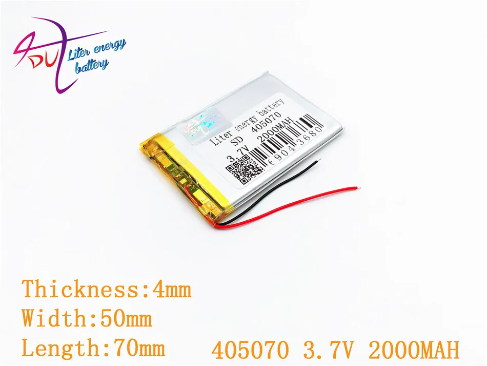 1 個 [SD] 405070 3.7V 2000mAH 385070 405068 ポリマーリチウムイオン/リチウムイオン電池のためのおもちゃ、電源銀行、 GPS 、 mp3 、携帯電話、スピーカー