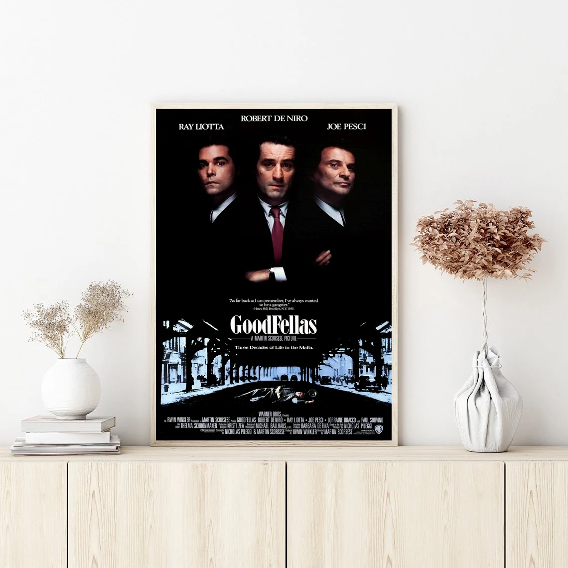 Good Fellas Movie Poster Wall Art Canvas Painting Bedroom Living Room Home Decoration (No Frame)