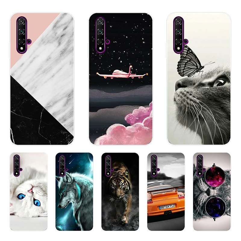 Silicone Case For Huawei Honor 20 Case Soft TPU Phone Case For Huawei Nova 5T 5 T Nova5T YAL-L21 Honor 20 Honor20 Silicone Cover