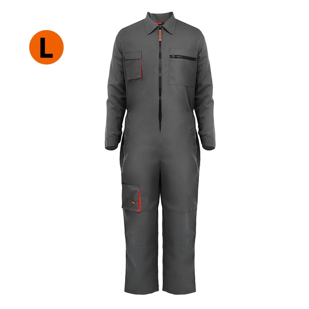 2021 HOT Long Sleeve Pockets Overalls Casual Jumpsuit Pants Workshop Working Clothes Dust-proof Protection Clothing