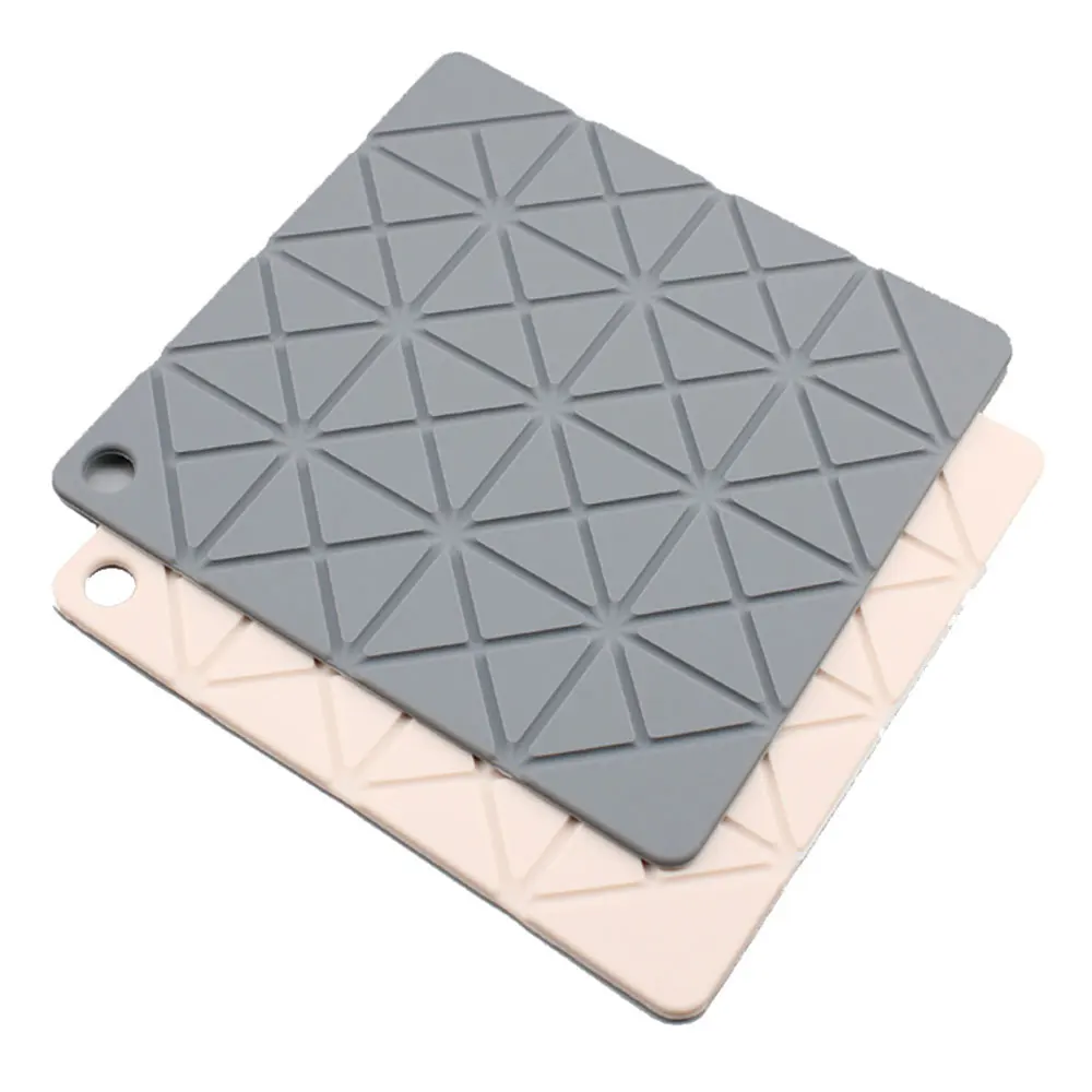 Silicone world 18cm Round Square Heat Resistant Silicone Mat Pot Mat Heat Insulation Pad Bowl Mat Non-slip Mat Dining Table Mat