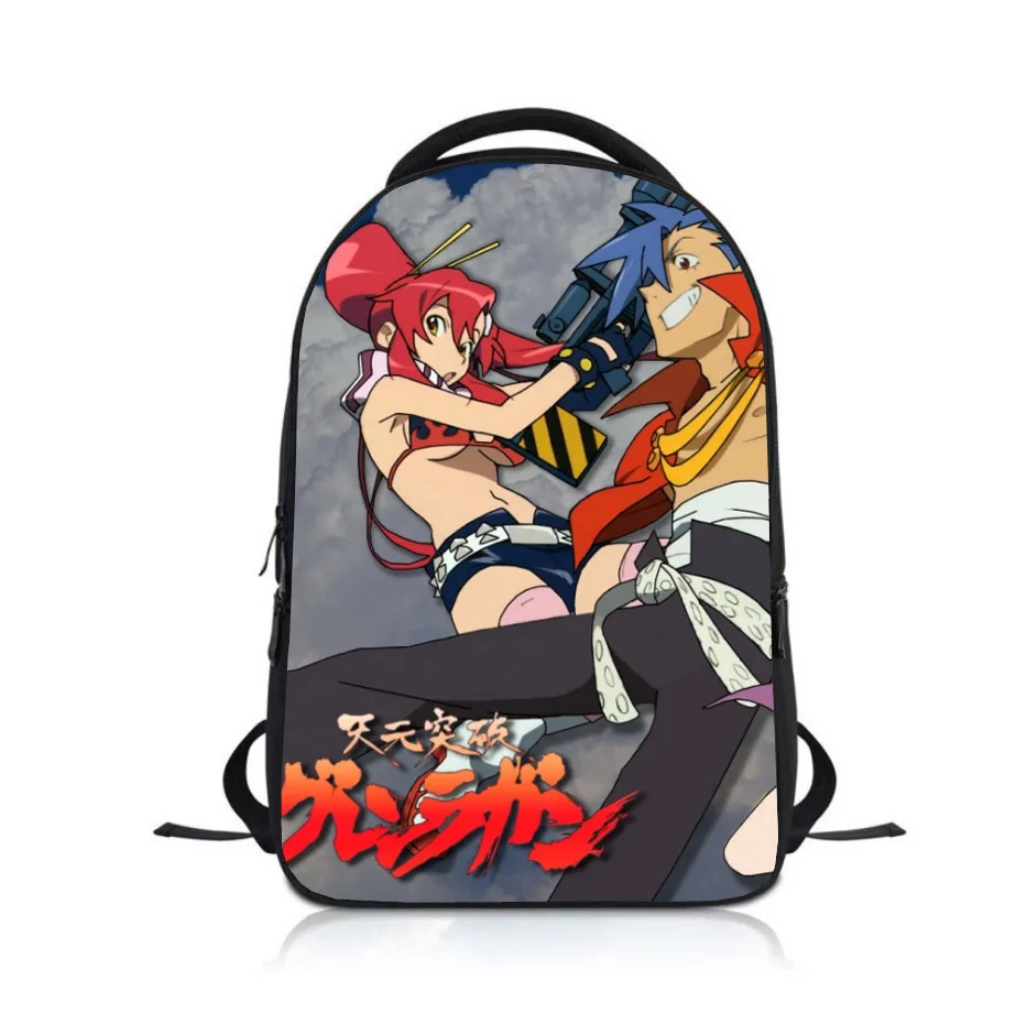 Anime Tengen Toppa Studenten Rucksack Schule Tasche Kinder Cartoon Rucksack Jungen Mädchen Rucksack Kinder Bookbag Satchel