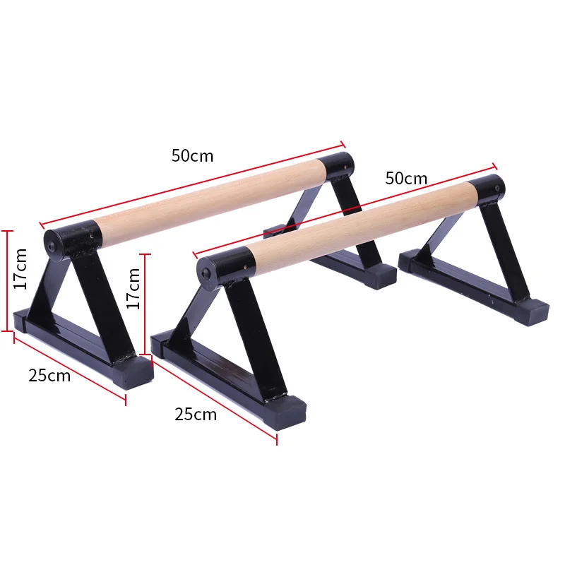 Wooden Parallettes Set Push-up Parallel Bars Stretch Double Rod Stand Calisthenics Handstand  Anti Gravity Fitness Equipment F20