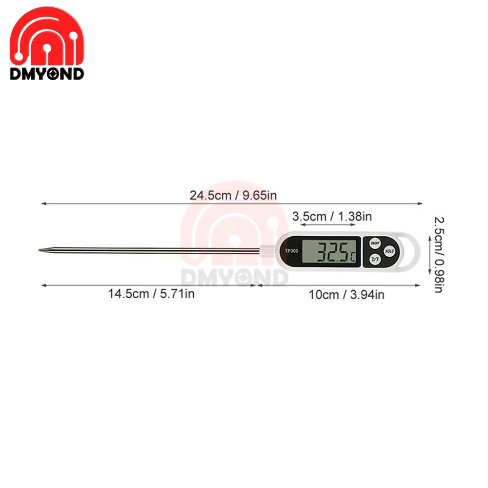 Food Thermometer TP300 Digital Kitchen Thermometer For Meat Water Milk Cooking Food Probe BBQ Electronic Oven Kitchen Tools 40%