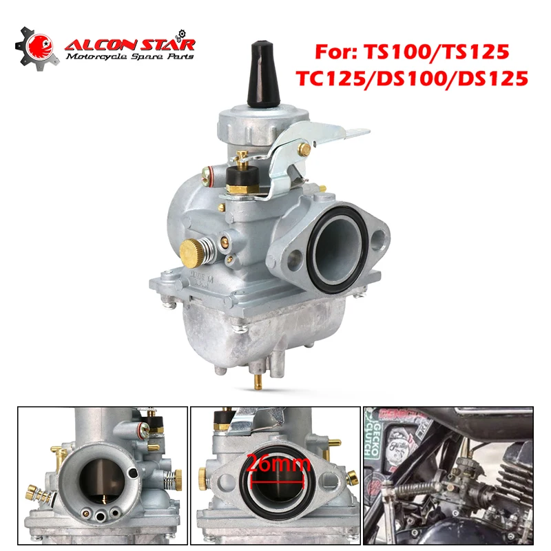Alconstar Mikuni Motorcycle Carburetor For Suzuki 125cc TS 125 TS125 125N TC125 DS125 TS100 DS100 off-road Dirt Bike