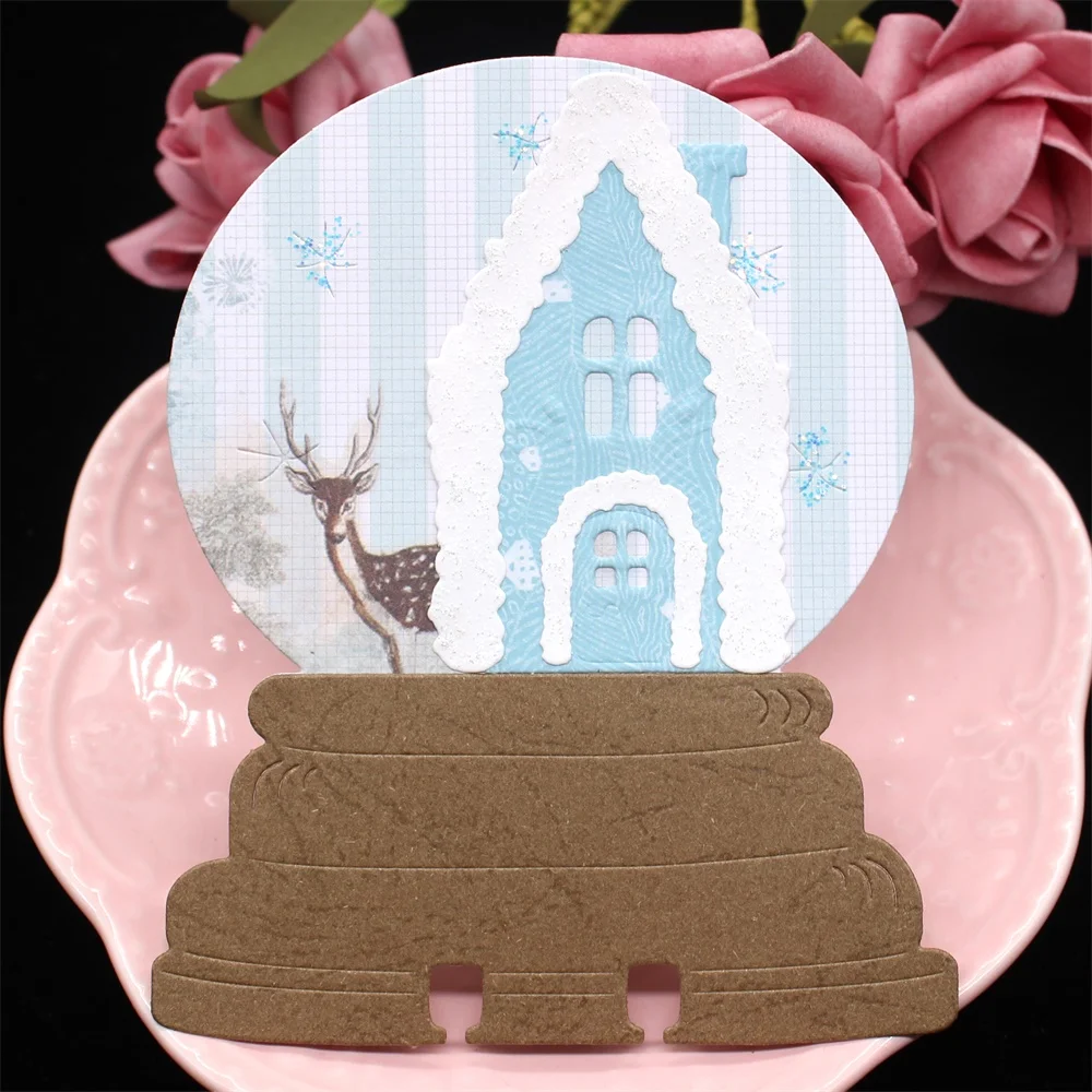 KLJUYP Snowglobe Memorydex Metal Cutting Dies Scrapbook Paper Craft Decoration dies scrapbooking