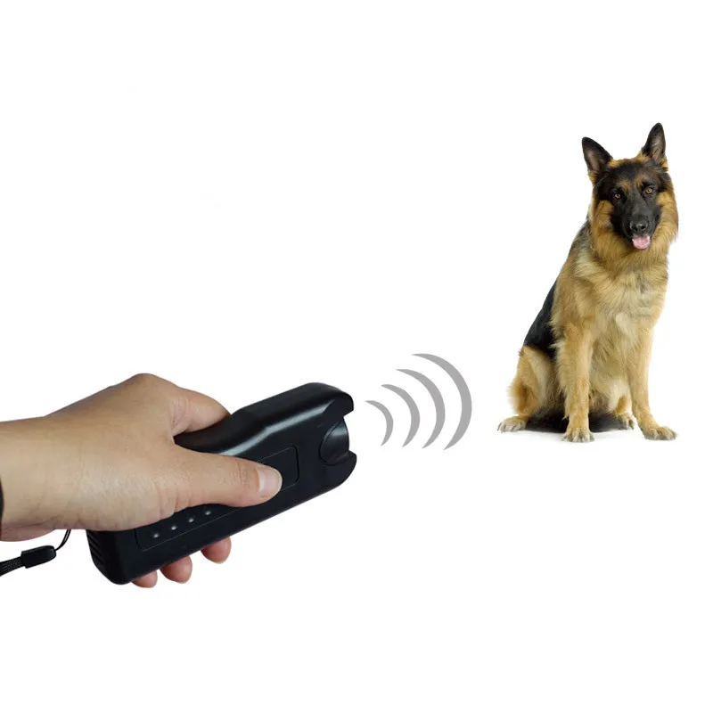 Imagem -02 - Ultrasonic Self Defense Dog Chaser Agressivo Repeller Dissuasor Lanterna Stick Dissuasor Agressivo Agressivo Lobo Fora