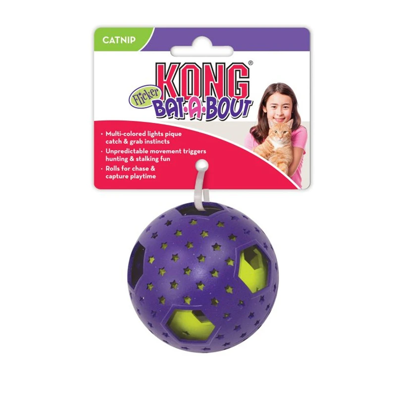 Kong Bat A Bout Flicker Disco Cat Toy