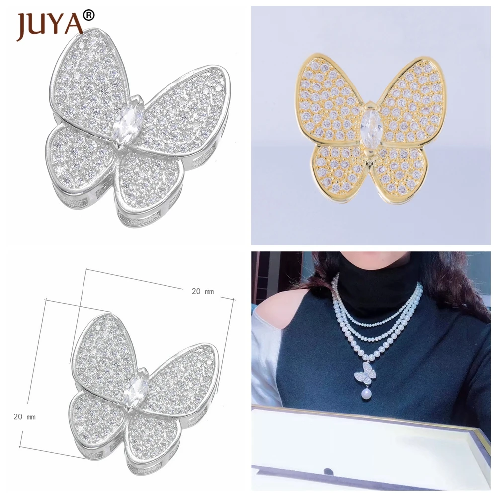 Juya Fashion Flower Charms Spacer Beads Accessories For Jewelry Making DIY Beaded Bracelet Necklaces Charm Beads