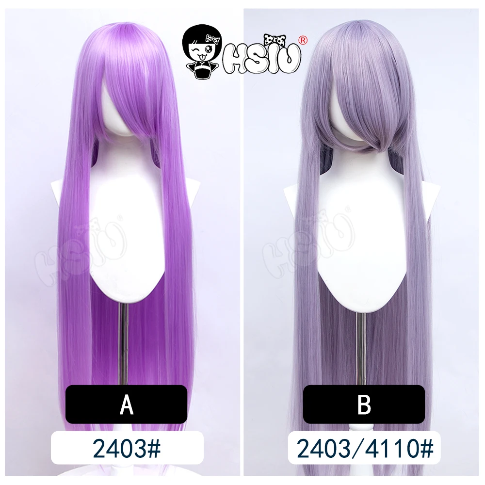 HSIU Nowy styl Cosplay Długa 44-kolorowa peruka 100 cm Odporna na ciepło syntetyczna peruka Anime Party Kolorowa peruka marki Give away netto — zdjęcie 7