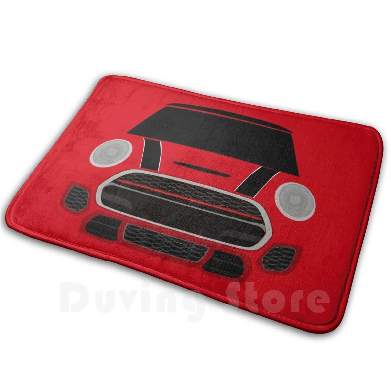 Red Italian Job Soft Non-Slip Mat Rug Carpet Cushion Mini Jcw Mini John Cooper Works John Cooper Jcw German English