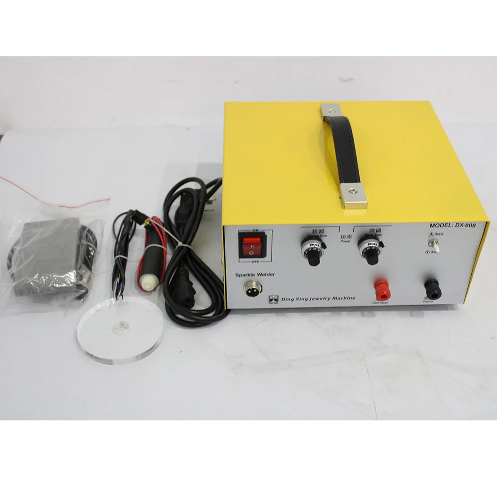 1pc DX-808 Pulse Spot Welder Gold Silver Platinum etc. Jewelry Welding Machine+Handheld Pulse spot welding handles