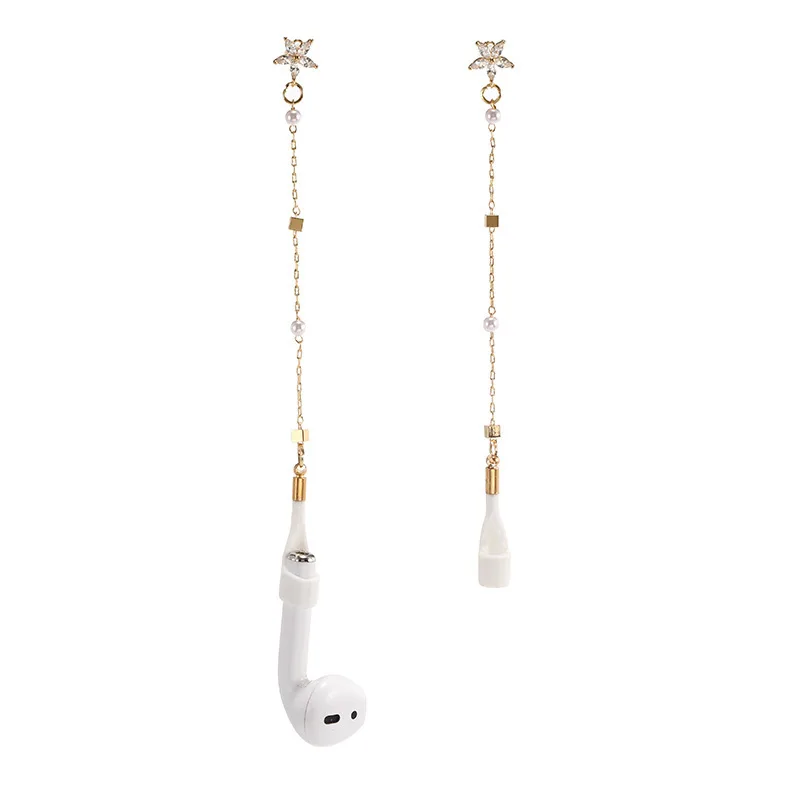 Anti-lost Holder Earphone Stand Strap for Apple iphone XS Max X XR Airpods 2/3 Pro Wireless Headphone Mount Ear Hook earring