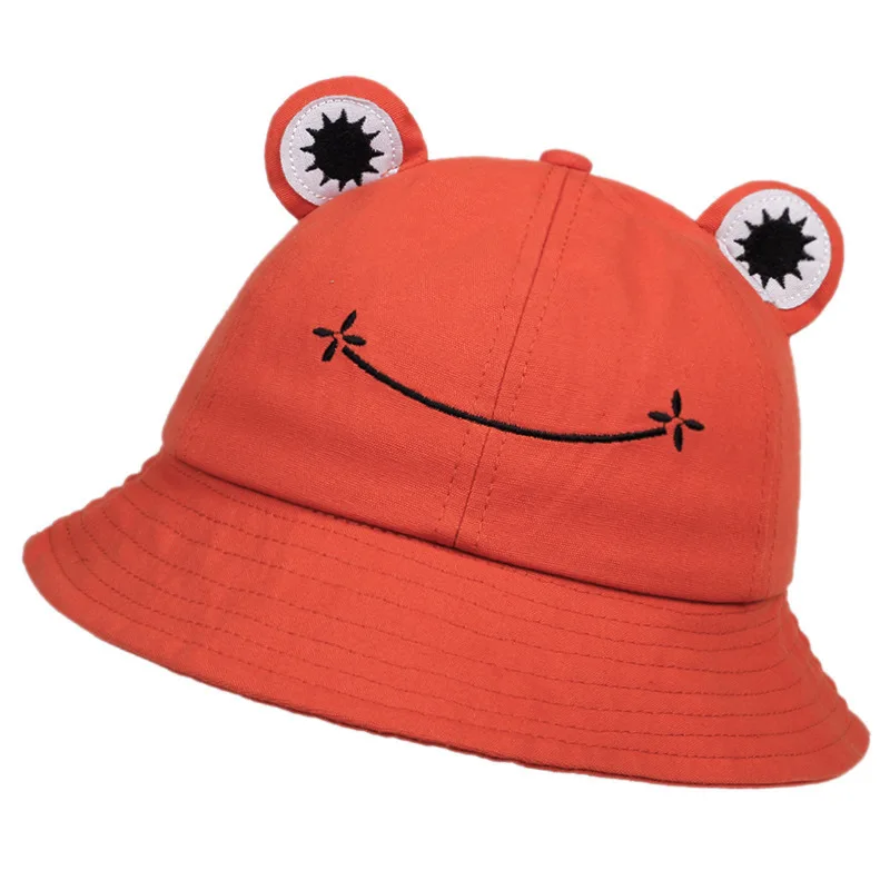 Child-Parents Frog Bucket Hat For Women Summer Autumn Plain Female Panama Outdoor Hiking Beach Fishing Sunscreen Woman Bob Caps