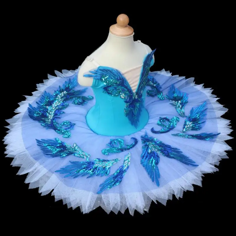 Blue Bird Professional Ballet Tutu For Child Ballerina Dress Figure Skating Performance Dress Tutus Adult Swan Lake Dance Clothe