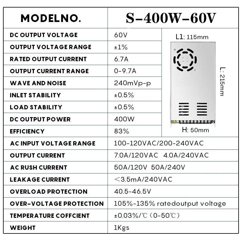 Nema34 Hybird Servo Motor Kit:4.5N 8.5N 12N 86 DC Closed Loop Motor + Servo Driver HBS860H + 3M Encoder Cable +Power Supply 400W