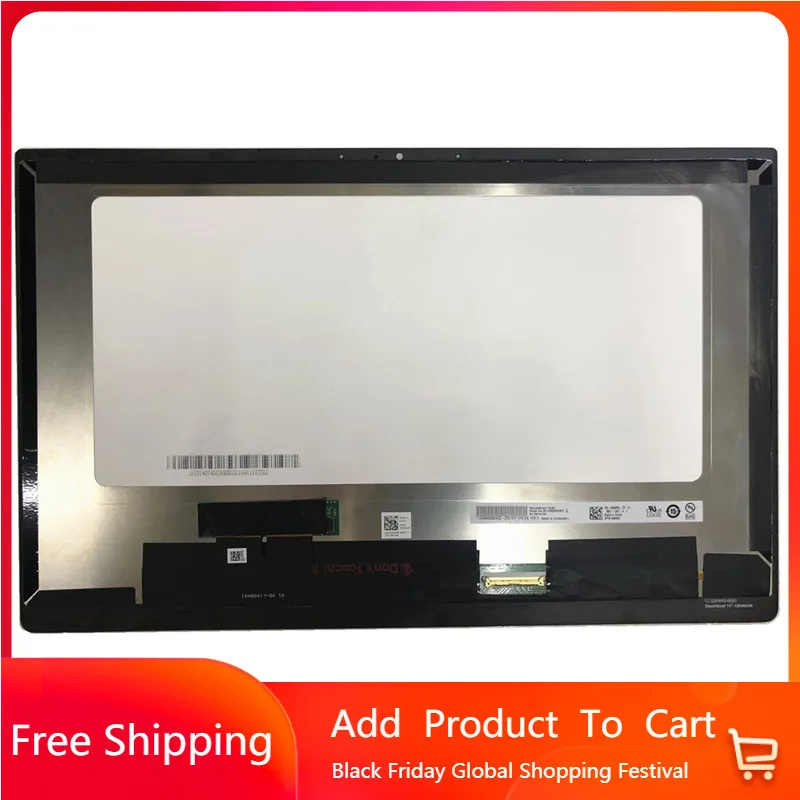 

14 Inch B140QAN01.2 For Dell Latitude 7480 E7480 LCD Screen DP/N: 0564RX QHD 2560*1440 EDP 40pin Laptop Display Slim Panel